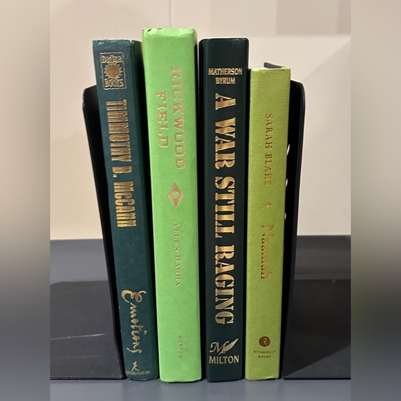 Set of Color-Coordinated Green Hardback Books - Picture 2 of 2